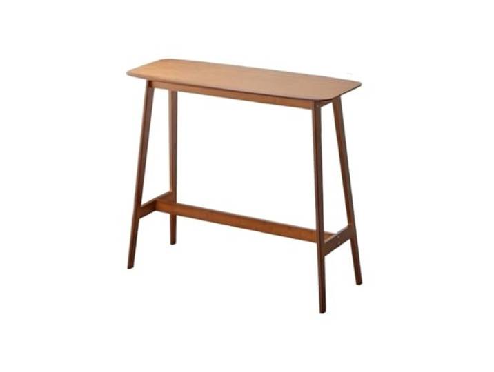wD7rE5bm6z Bartisch Moderner Esstisch mit hohen Beinen for die Küche, einfacher Stehtisch aus Holz for den Balkon oder die Freizeit(Klein)