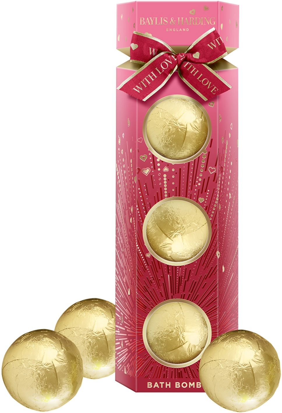 BAYLIS & HARDING Midnight Cherry Luxury Bath Bomb Gift Set