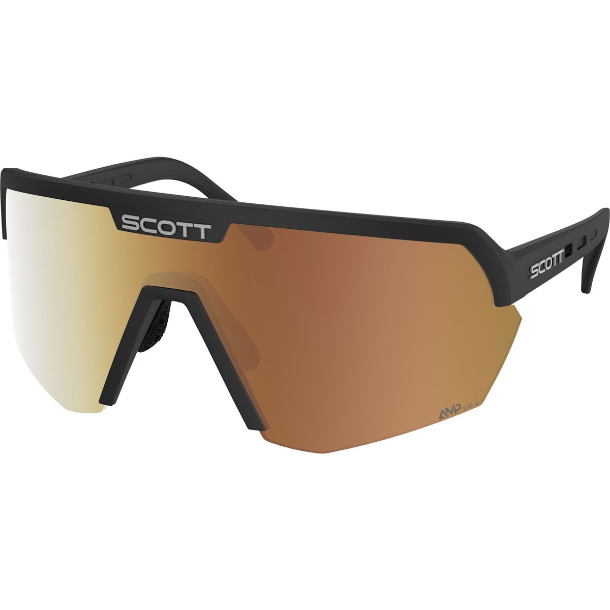 Scott Sunglasses Sport Shield LS black / amp ls gold chrome s1-3 (0001) 2892330001374