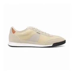 BOSS für Herren. 50557886 Beige Nitan Low Sneaker (42), Wohnung, Schnürsenkel, Lässig