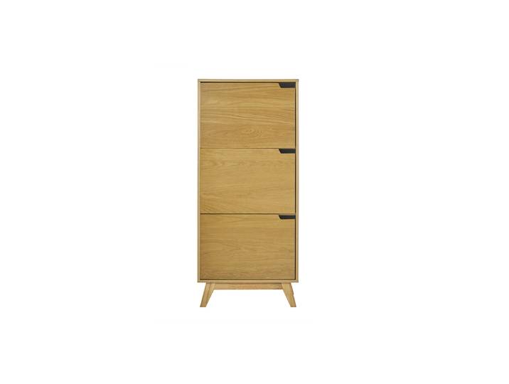 Buffet haut scandinave bois clair hévéa L60 cm LEENA
