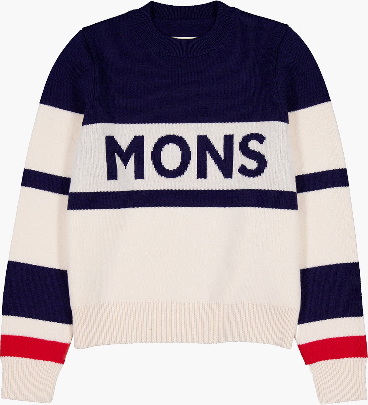 Mons Royale Wmn Innsbruck Knit Sweater SNOWFLAKE NAVY