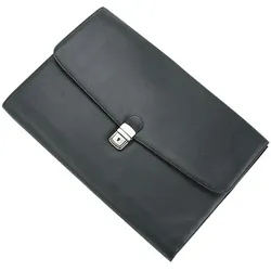 Alassio Aktentasche »Udine« Leder schwarz, 39x28x2 cm