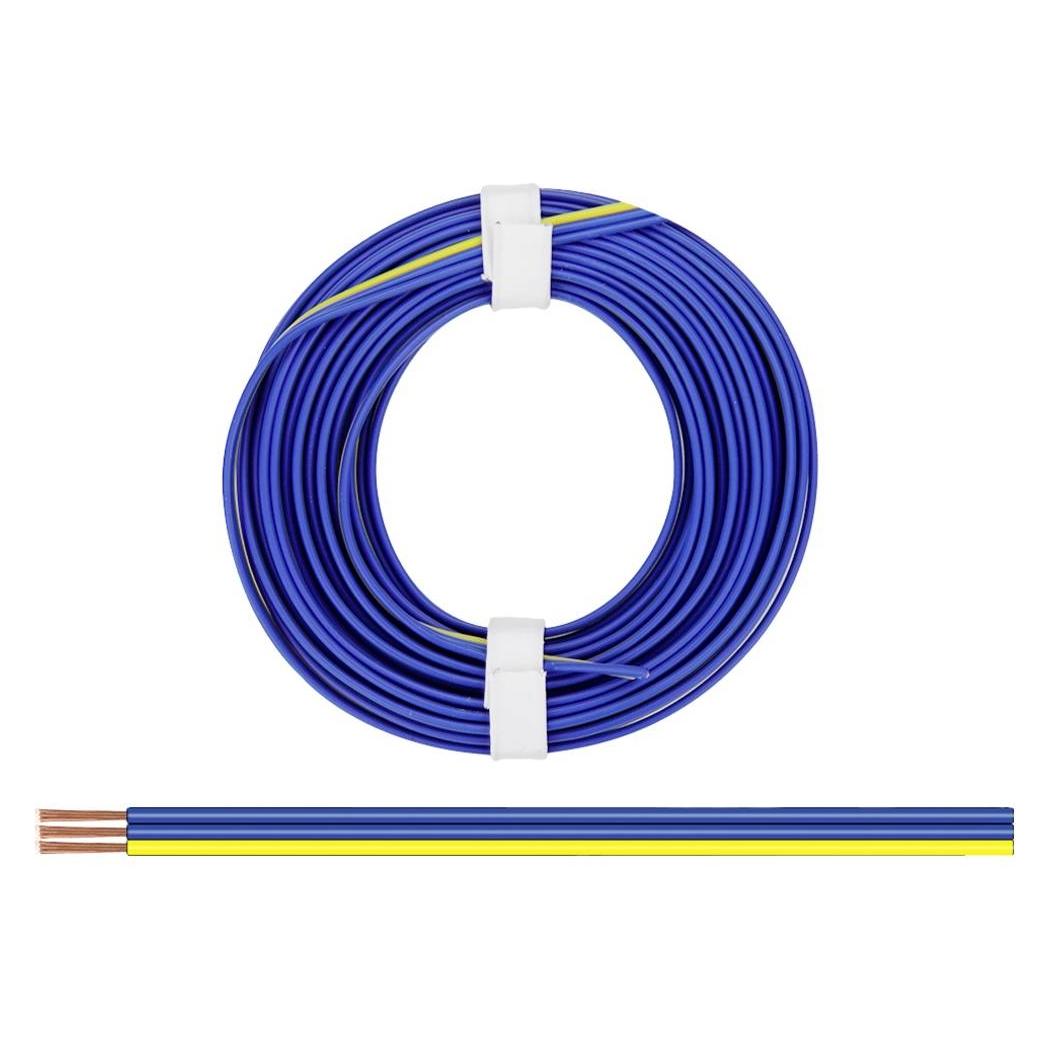 Donau Elektronik 325-223 Litze 3 x 0.25 mm² Blau, Gelb 5 m (5 m) (325-223)