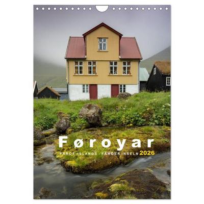Føroyar - Faroe Islands - Färöer Inseln (Wandkalender 2026 DIN A4 hoch), CALVENDO Monatskalender