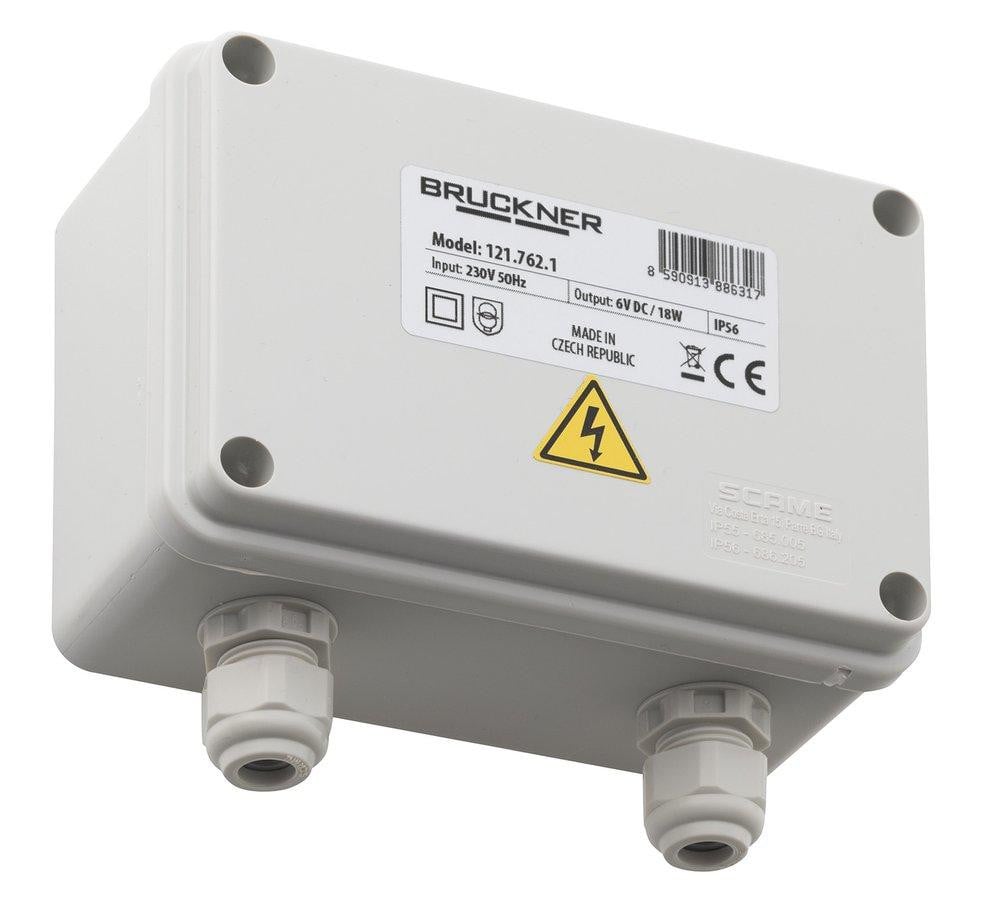 Bruckner voeding 230V / 6V DC voor 1-10 spoelbakken