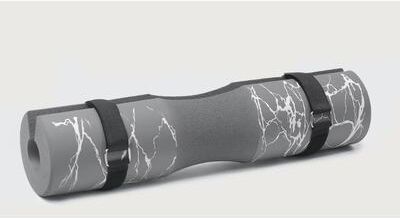 Inspire Daily Merch High Elastic Thickened Marble Barbell Pad Squat Shoulder Protector High Density Barbell Protective Cover light Grey