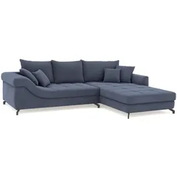 SOMETA Ecksofa Taylor Stoff Blau Marine