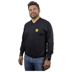 ESD-Sweatshirt, V-Ausschnitt, S, schwarz - schwarz - S