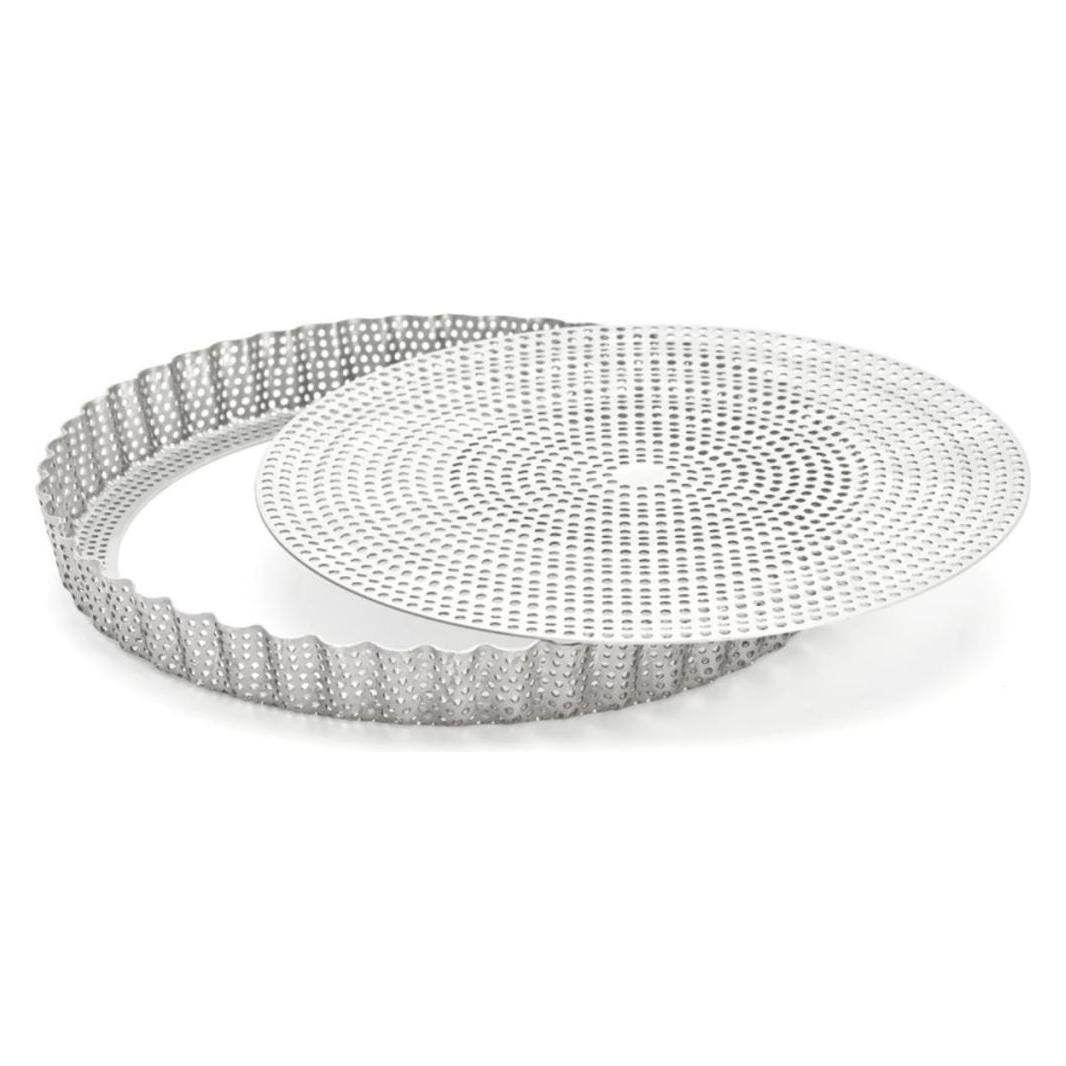 de Buyer TOCHTENFORM EDELST.PERFORIERT ABNEHM.BOD. 28X2.5 (24 cm) (DB3214-24)