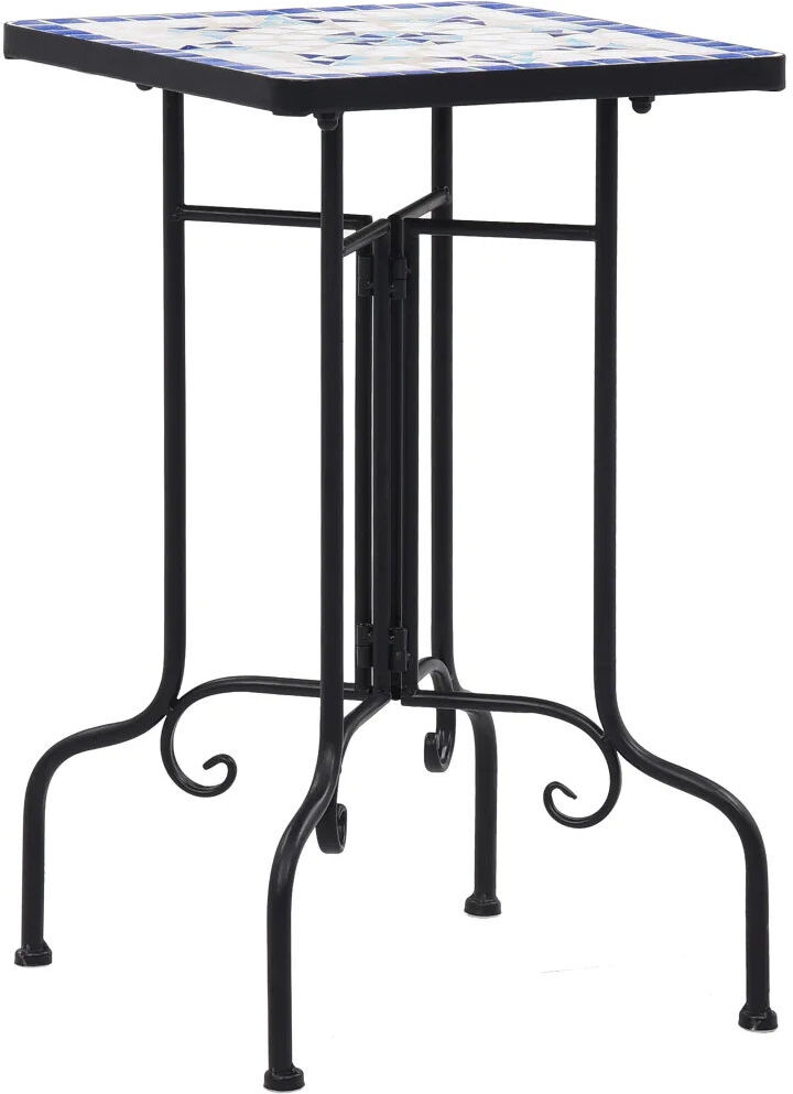 World Menagerie Clubmoss Square 35Cm L Bistro Table Blue