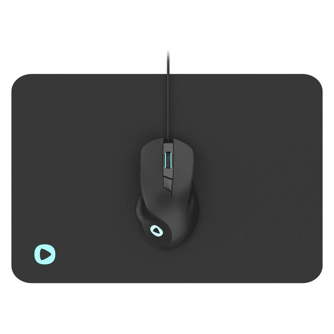 Platinet mouse PMOM010 + mouse pad, black (45571) (Kabelgebunden) (PMOM010B)