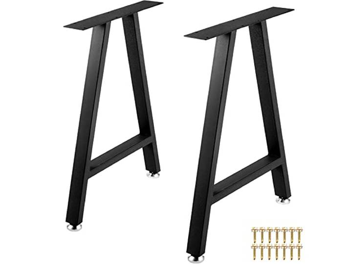 VEVOR Tischbeine 2 Stück Tischbeine für Möbel 71,1 x 45 cm Tischbeine Stahl Tischbeine Industrielle Belastung 800 Pfund Beine Esstisch Dicke 2 mm Beine für Beistelltisch Form A