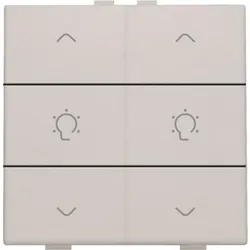 Niko Züblin 102-51046 Doppel Dimmersteuerung für Niko Home Control, light grey 10251046
