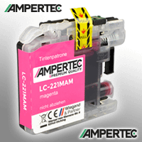 Ampertec Tinte kompatibel mit Brother LC-221M magenta LC-221MAM