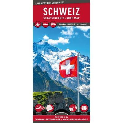 MoTourMaps Schweiz Auto- und Motorradkarte 1:350.000, Sonstige von , MoTourMedia, 978-3-939997-68-9