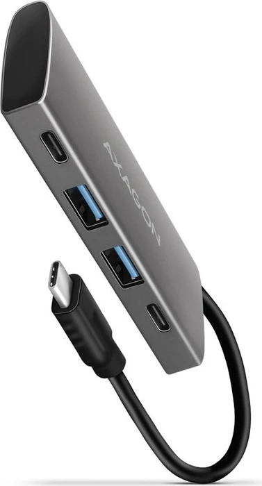 AXAGON HMC-4G2 4-in-1 Hub, USB-C 10Gbps, 2x USB-A, 2x USB-C, USB-C cable 13 cm