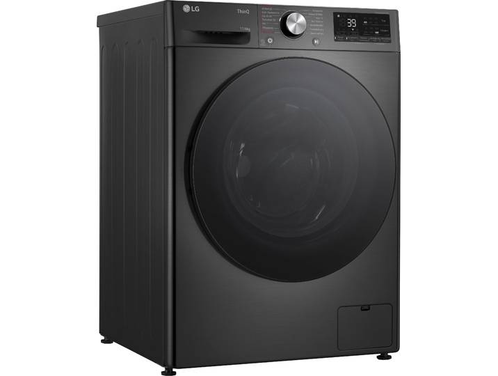 LG Waschtrockner W4WR70E6YB , Wasch_Trocken_Zyklus: D, schwarz, B:60cm H:85cm T:57cm, Waschtrockner, Steam-weniger Knitterfalten, bessere Hygiene, Waschtrockner