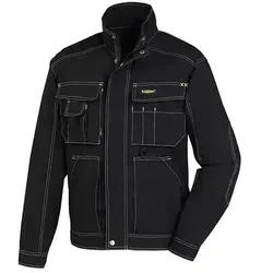 Bundjacke "ANTIGUA" Canvas - XXL - schwarz