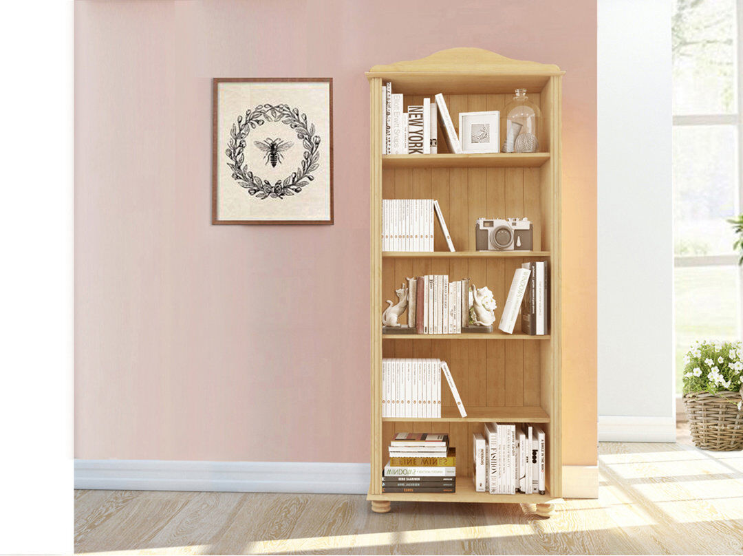 Brambly Cottage Adelanto 181cm H x 77cm W Standard Bookcase Brown