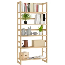 CASARIA® Standregal Badregal Holz Regal Öland 5 Fächer