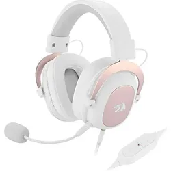 Redragon headphones/headset Wired Head-band Gaming USB Type-A White (Kabelgebunden), Gaming Headset, Weiss