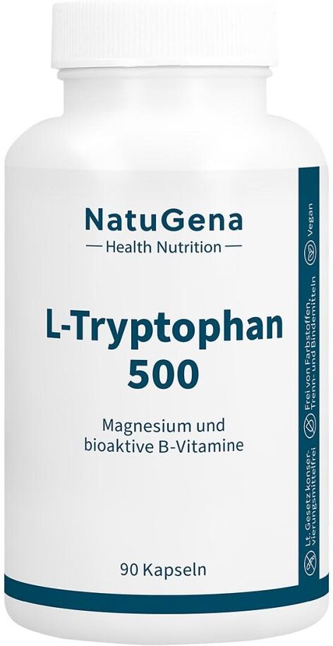 NatuGena L-Tryptophan 500 Magnesium+B-Vitamine Kapseln 90stk