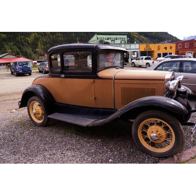 Fototapete PAPERMOON "Oldtimer", bunt, B:3,5m L:2,6m, Vlies, Tapeten