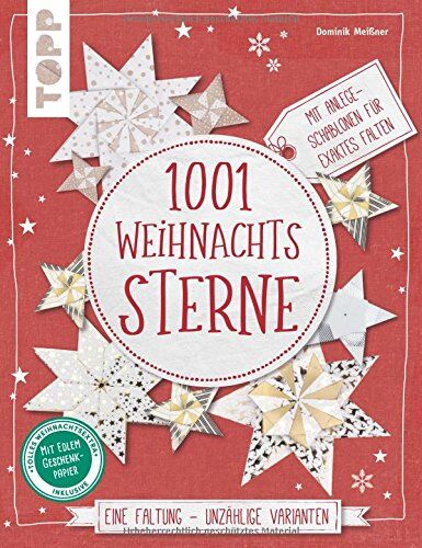Dominik Meißner - 1001 Weihnachtssterne (kreativ.kompakt): Eine Faltung - unzählige Varianten. Mit Anlege-Schablonen für exaktes Falten. Extra: Ein Bogen Geschenkpapier - Preis vom 13.10.2026 11:25:28 h