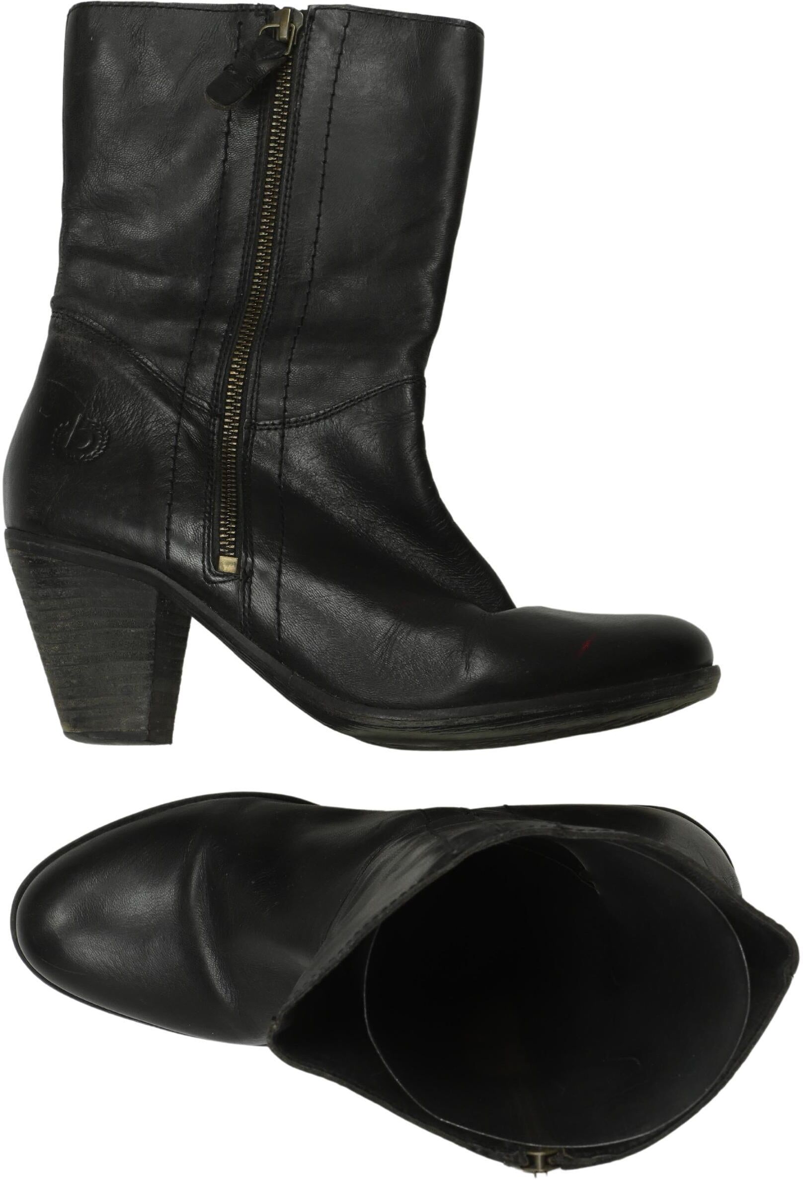 Bugatti Damen Stiefel, Schwarz, Gr. EU 39, Leder - Second Hand