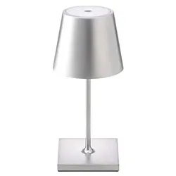 Akku-Tischleuchte Nuindie mini 250mm silberfarben
