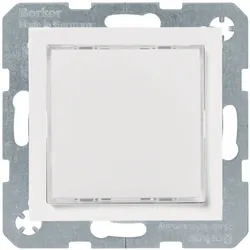 Berker, Lichtschalter + Storenschalter, LED-Signallicht weiss 29538989 polarweiss glänzend B.3B.7S.1 Info-Lichtsignal für Installatio