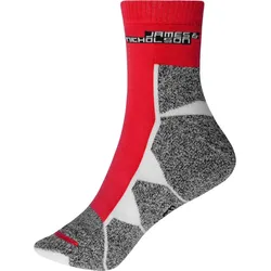 James & Nicholson Herren Sport Socken JN215 red/white 45-47