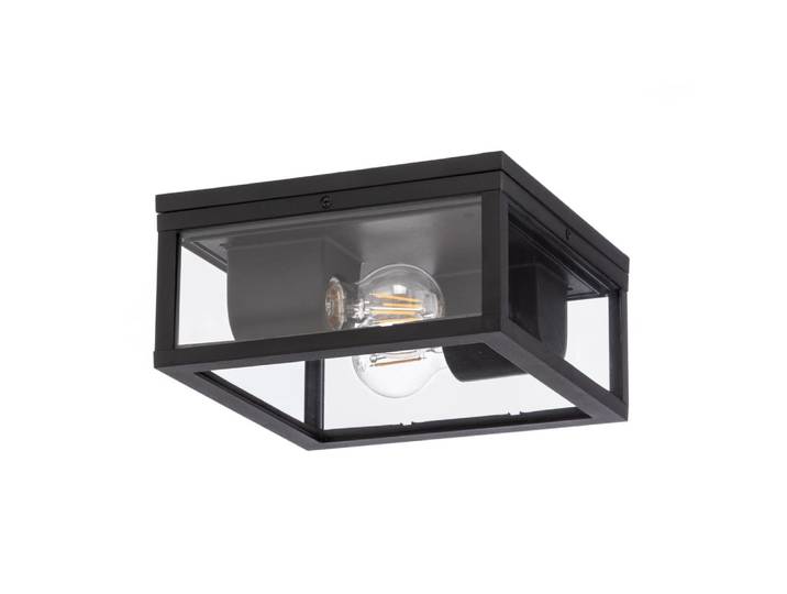 Plafonnier en aluminium noir