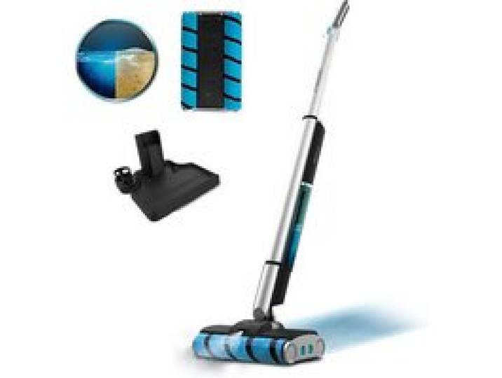 Aspirateur Balai Laveur - CECOTEC FreeGoWash TwiceSpray - 60 W - 40 min - 450 ml - Gris