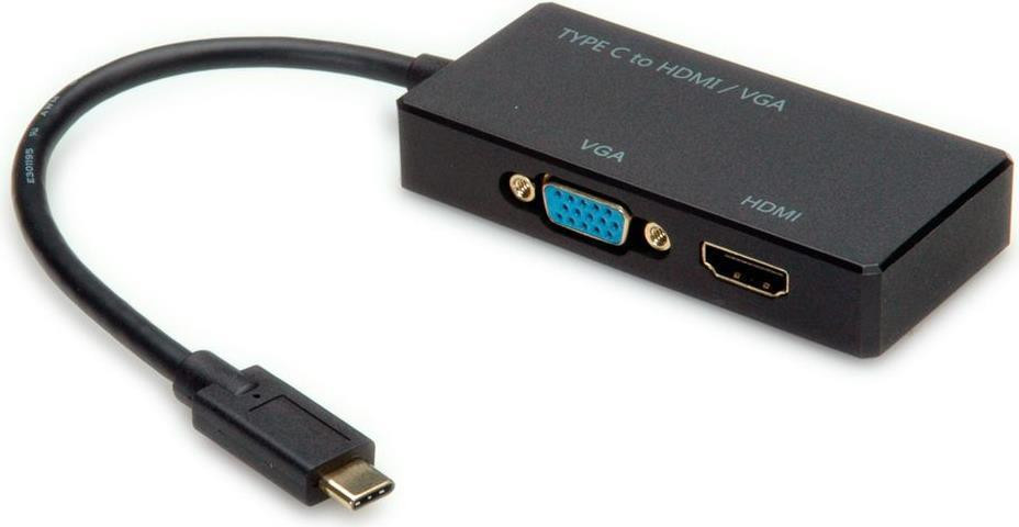 VALUE Display Adapter USB Type C naar VGA en HDMI