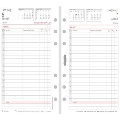 Chronoplan Tagesplan Midi 96x172mm 1T/1S