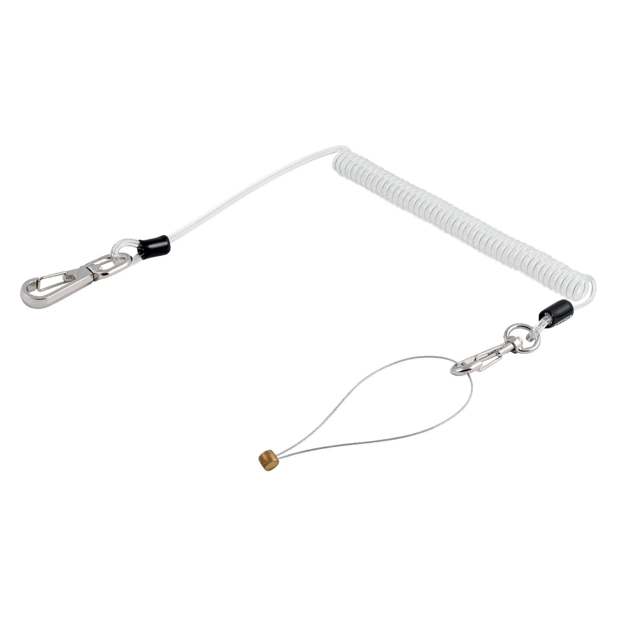 Bahco Aufrollbare Sicherungsleine mit Wendelschnur, mit 1-mm-Drahtschlaufe (439000000)