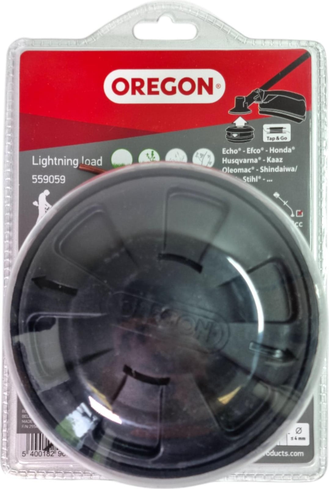 Oregon Lightning Load maaikop 130 mm met 4x adapter