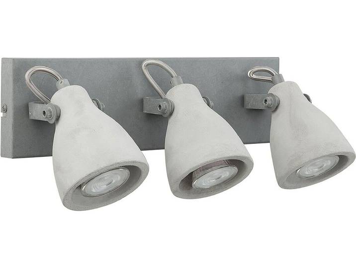 BELIANI Wandleuchte Grau Beton 3-flammig verstallbar Industrie Look Moderne Deckenleuchte