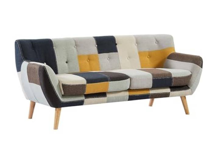 Vente-unique Sofa 3-Sitzer - Patchwork - Mehrfarbig - SERTI II