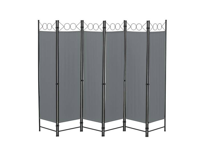 [en.casa] Sichtschutz Saragossa, Dunkelgrau, Metall, 240x2 cm, Sonnen- & Sichtschutz, Sichtschutz Garten