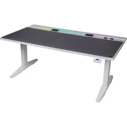 Thermaltake G700 RGB White Gaming Desk (weiss, RGB-LED-Lichtleiste 16,8 Millionen Farben), Gaming Tisch, Weiss