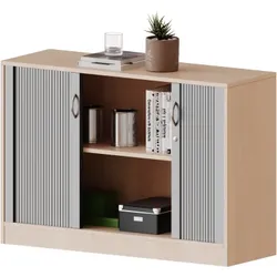 Schrank mit Rollo, 2 Ordnerhöhen - Serie evo180