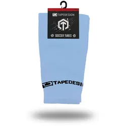 TAPEDESIGN Tubes Fußball Sleeve-Stutzen hellblau