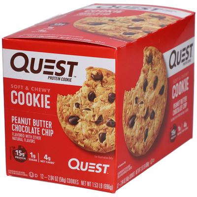 Quest Protein Cookie Peanut Butter Chocolate Chip 12x59 g Kekse