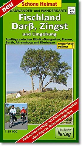 Verlag Dr. Barthel - Radwander- und Wanderkarte Fischland, Darß, Zingst und Umgebung: Ausflüge zwischen Saal, Dierhagen, Ahrenshoop, Prerow, Barth, Löbnitz und Altenpleen. 1:35 000 (Schöne Heimat) - Preis vom 18.10.2026 19:22:15 h