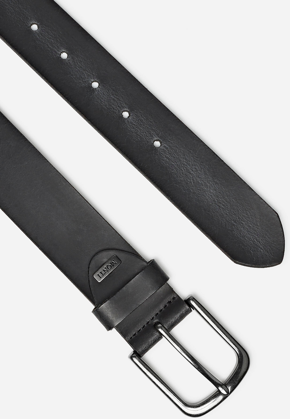 Ledergürtel MONTI "NASHVILLE", Herren, Gr. 140, schwarz (schwarz gg), Rindsleder, Gürtel Ledergürtel, 4,0 cm breit, Jeans-Casual, kürzbar, bis Gr. 150 cm schwarz gg 140