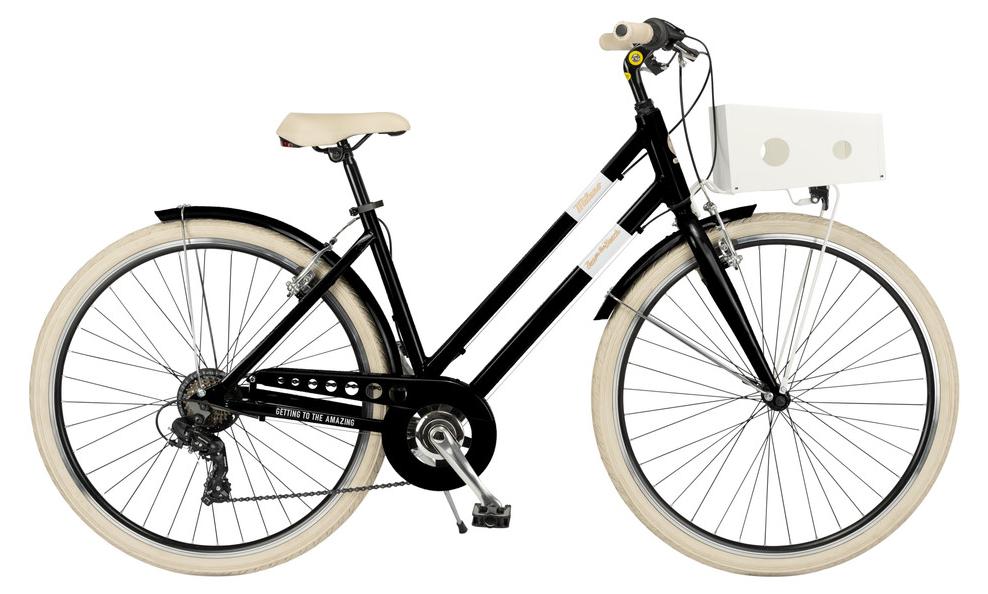 Via Veneto City Bike Milano Lady 28" 6V Schwarz "Kaffee-Staub" (matt)