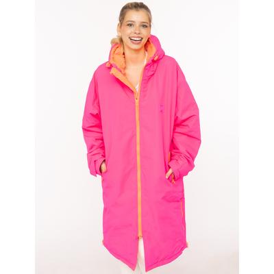 Kurzmantel ZWILLINGSHERZ "Oversize Windjacke ZH", Damen, Gr. S/M, pink, Web, Obermaterial: 100% Polyester, sehr weit kniebedeckend, ohne Ausschnitt, gerader Abschluss krempelbar,mit verstellbarem Klettverschluss, Mäntel Kurzmantel, seitliche...